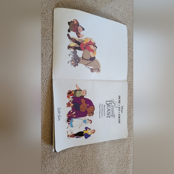 Vintage Walter Foster Disney's How to Draw Beauty and the Beast (1993, Trade Pap - Picture 2 of 12